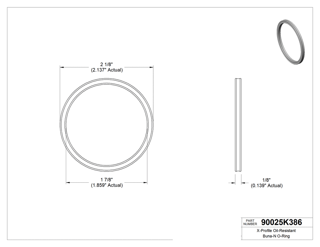 Technical drawing - 90025K386